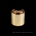 24/410 popular outside gold aluminium disc top bottle plastic cap